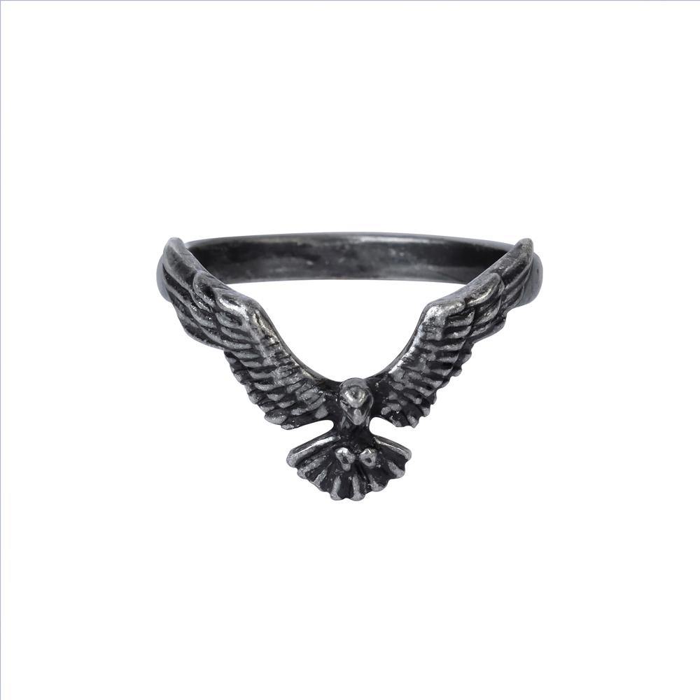 -Alchemy Gothic AGLA SIgil Ring - Five magical talismans of profit and protection.The central Kabbalistic sigillum 'Agla', stands for 'Thou art mighty forever, O Lo-Size L / 6 US-