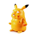 Rage Face Pikachu PVC Figure, Funny Freaky Weird Pokemon Parody Toy-Delightfully disturbing Pokemon parody meme Rage Face Pikachu PVC Figure. Stands 11cm / 4.25in tall. Free Shipping Worldwide. Funny weird best / worst bootleg. Freakichu – creepy, most bizarre modified altered game freak memes desk toy. Rude novelty / kitsch gag gift with raised middle finger, wretched expression.-