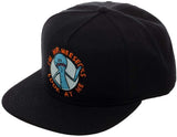 Rick & Morty Mr. Meeseeks Snapback Cap, Officially Licensed Adult Swim-Black-OS-190371633027