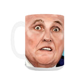 Colludiani Covfefe Mug - 11oz or 15oz Ceramic Coffee Mug - Trump MAGA-11oz or 15oz Covfefe Mug. Colludiani... Rudolph 'Lying Rudy' Giuliani, The Mussolini of Manhattan, the ghoul of Wall Street, Amerikkka's Mayor and strong contender for World's Worst Lawyer... Whether or not he's a Russian agent, He Lied for Trump. Brand New. Made in the USA and typically ships in 2-3 business days.-15 oz-