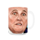 Colludiani Covfefe Mug - 11oz or 15oz Ceramic Coffee Mug - Trump MAGA-11oz or 15oz Covfefe Mug. Colludiani... Rudolph 'Lying Rudy' Giuliani, The Mussolini of Manhattan, the ghoul of Wall Street, Amerikkka's Mayor and strong contender for World's Worst Lawyer... Whether or not he's a Russian agent, He Lied for Trump. Brand New. Made in the USA and typically ships in 2-3 business days.-