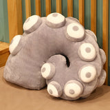 -Large stuffed plush tentacle pillows. Zippered cover, pocket to insert your hand or foot. Two styles, A: 30x55cm/21.7x11.8in, B: 45x35cm/17.7x13.8in. Red or gray. Free shipping, average delivery 2-3 weeks.

big funny weird cartoon plushy slippers gloves hentai unique home decor toy gift octopus alien squid snuggle prop-B-Gray-