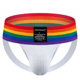 -High quality pride themed nylon & spandex jockstrap by Jockmail. Free shipping from abroad with average delivery to the US in 2-3 weeks.

Sexy fitted gay pride flag lgbtq lgbtqia lgbtqx glbt underwear mens jock strap -