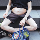 -Never has a fanny pack or bum bag seemed so wonderfully wrong. Rock this bit of dad bod knowing at the end of your day the weight will just come right off! Hairy bulging man flesh in a glorious 3D with adjustable strap. Free Shipping.

unique unusual fat belly bum bag fanny pack waist pouch weird weirdest gag gift bag-