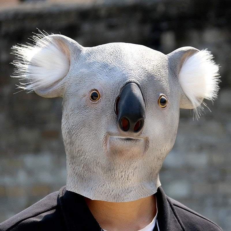 -High quality latex over-the-head mask. Painted with attached fur. One size fits most. Measures approximately 12.6in x 11.4in x 12.6in - See more detailed measurement in images.Free shipping.
Funny Australian drop bear halloween costume cosplay animal mask spoopy Australia -
