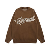 -High quality knitted sweater with crew neck and extra long sleeves. See size chart below. Free Shipping from abroad, average delivery in 2-3 weeks.

retro vintage classic billiards skateboarding y2k streetwear unisex fall fashion winter autumn warm sweatshirt knitted pullover jumper magic pool skater eightball 8ball-Brown-M-