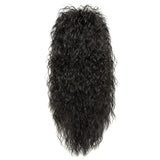 -High quality, dense, high temp synthetic hair cosplay wig. Average mens/unisex sizing. 30 inches long curly 80s heavy metal style cut in natural black. Can be styled and permed. Free shipping.
Stranger Things 4 Eddie Munson Halloween Costume Cosplay Accessory 1980s Heavy Metal eighties hellfire club scifi horror -