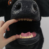 -High quality, full over-the-head black bull mask with movable jaw. Made of soft synthetic fur and latex, weighs about two pounds. One size fits most adults. 
 Free shipping, average delivery in 2-3 weeks.

funny weird realistic working mouth furry cosplay cow costume with horns halloween kink roleplaying furries mask-