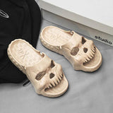 -High quality EVA clog sandal w/unique human skull design. Well constructed single band slip on shoes w/solid, textured non-slip sole. deep heel cup, concave upper & roomy toe. Skin-friendly EVA, lightweight, flexible, breathable, durable. Free shipping from abroad.

gothic beach summer y2k punk pirate goth pool slipper-