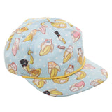 Bananya All Over Print Cap, Officially Licensed Crunchyroll Anime Hat-Blue-OS-190371508165