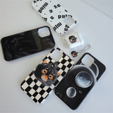 -Unique 3D clear acrylic phone grip with cat wearing a trash bag mask. Case not included.Free shipping from abroad with average delivery in about 2 weeks.

funny weird wtf korean cat meme k-pop kitty phone grip holder socket ring-