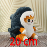 -Super cute and soft kitty shark plush toys. Two designs, each available in 3 sizes. Free shipping from abroad.

kawaii funny cute baby cat shark soft toy kitten seal pup gift-Kitty Shark-20cm-
