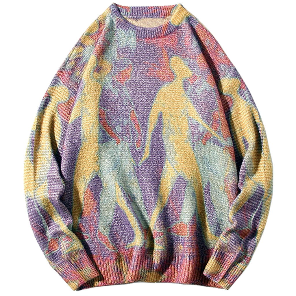 -High quality knitted polyester sweater. Super soft and slightly fuzzy pullover jumper with crewneck and long sleeves. Free shipping from abroad.
unique unusual weird wavy wobble winter fashion designer unisex mens womens abstract scifi tiedye faded neon pastel goth harajuku ghosts vaporwave streetwear knit faux-wool-XS-