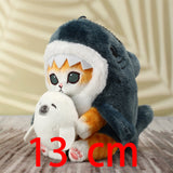 -Super cute and soft kitty shark plush toys. Two designs, each available in 3 sizes. Free shipping from abroad.

kawaii funny cute baby cat shark soft toy kitten seal pup gift-Kitty Shark with Seal-13cm-