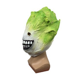 -High quality over-the-head latex mask. One size fits most. Free shipping from abroad with average delivery to the USA in 2-3 weeks.
Creepy weird wtf weirdest killer vegetable sentient leafy greens cabbage face strange funny unusual unique halloween costume fancy dress rubber latex lettuce mask veggie vegan villain.-