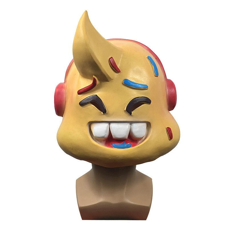 -High quality latex over-the-head character mask. One size fits most.Free shipping from abroad with average delivery to the US in 2-3 weeks.

Funny cute gamer boi dance emote skin ice cream cone cartoon dj viral dancer emoji headphones gaming cosplay halloween costume kids adults teens little whisp-