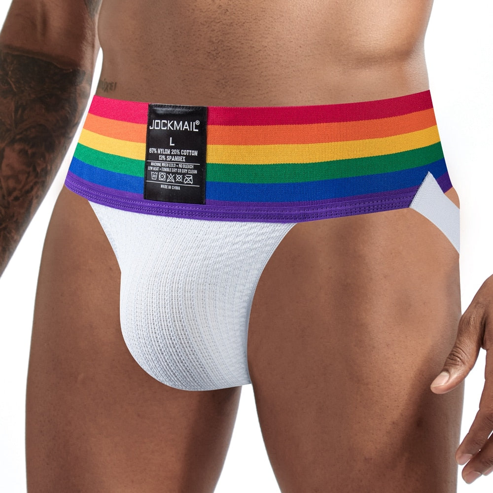 Jock Straps Gay Bottom Fashion Underpants Sexy Knit Ride Up Briefs