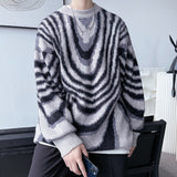 -High quality mens/unisex pullover sweater with unique abstract draping pattern. See size chart. 
Free shipping from abroad with average delivery in about 2-3 weeks.

unique y2k alternative fashion on trend winter autumn fall korean style outerwear streetwear-