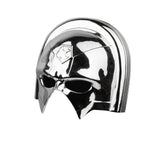 -Super high quality, full size Peacemaker helmet/mask for cosplay, costume and display. Lightweight, durable fiberglass. Shiny, electroplated metal finish. Very limited quantity remaining. Free shipping.

Professional 2021 The Suicide Squad superhero halloween fancy dress DC Comics dove of peace reflective chrome helm-