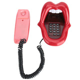 -Unique telephone shaped like a wide open mouth containing touch tone keypad for dialing with extended tongue handset. US/British standard. Free shipping.

anime retro kitsch novelty weird wtf weirdest thing worst gifts for christmas phone sex operator kinky eighties nineties naughty roleplay sexy lady lips gagging gift-