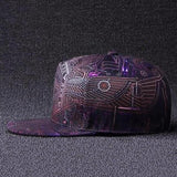 Space Pharaoh Snapback Cap, All Over Print Future Fashion Hat, Hiphop Cyberpunk--