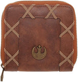 Star Wars Endor Leia Wallet, Officially Licensed, Brown Leather Metal-Brown-OS-190371960468