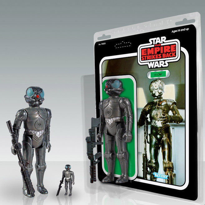 -Star Wars Kenner Jumbo 1/6 Scale IG-88 Bounty Hunter Figure. Roto & injection molded durable plastics, fully articulated, pair of faithfully reproduced blasters-