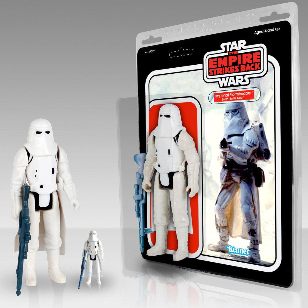 -Star Wars Kenner Jumbo 1/6 Scale Imperial Snowtrooper in Hoth Batttle gear Figure. Roto & injection molded, fully articulated with faithfully reproduced blaster-