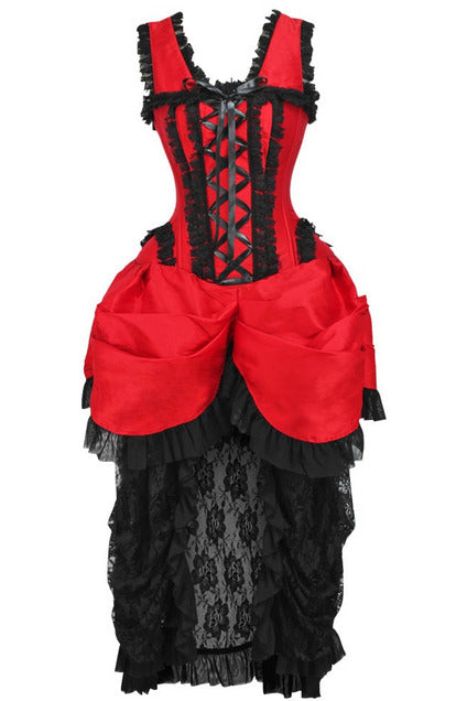Buckled and Bustled Overbust Corset Dress