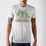 Gremlins Retro Vintage Distressed Illustrated Group Logo Tee, Official-Gremlins 2: The New Batch illustrated 'group shot' logo graphic tee. White 100% soft ringspun cotton mens / unisex t-shirt with short sleeves double needle hemmed seams. Large, high quality distressed print featuring a retro vintage classic illustration of Spike and the boys ready for mayhem! Officially license. This shirt typically ships in 2-3 business days.-