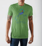 Rugrats Retro Reptar Outline Graphic Tee, Heather Green Official Shirt-Heather Green-S-190371849190