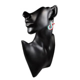Trendy Acrylic TikTok Music Note Logo Fashion Earrings--