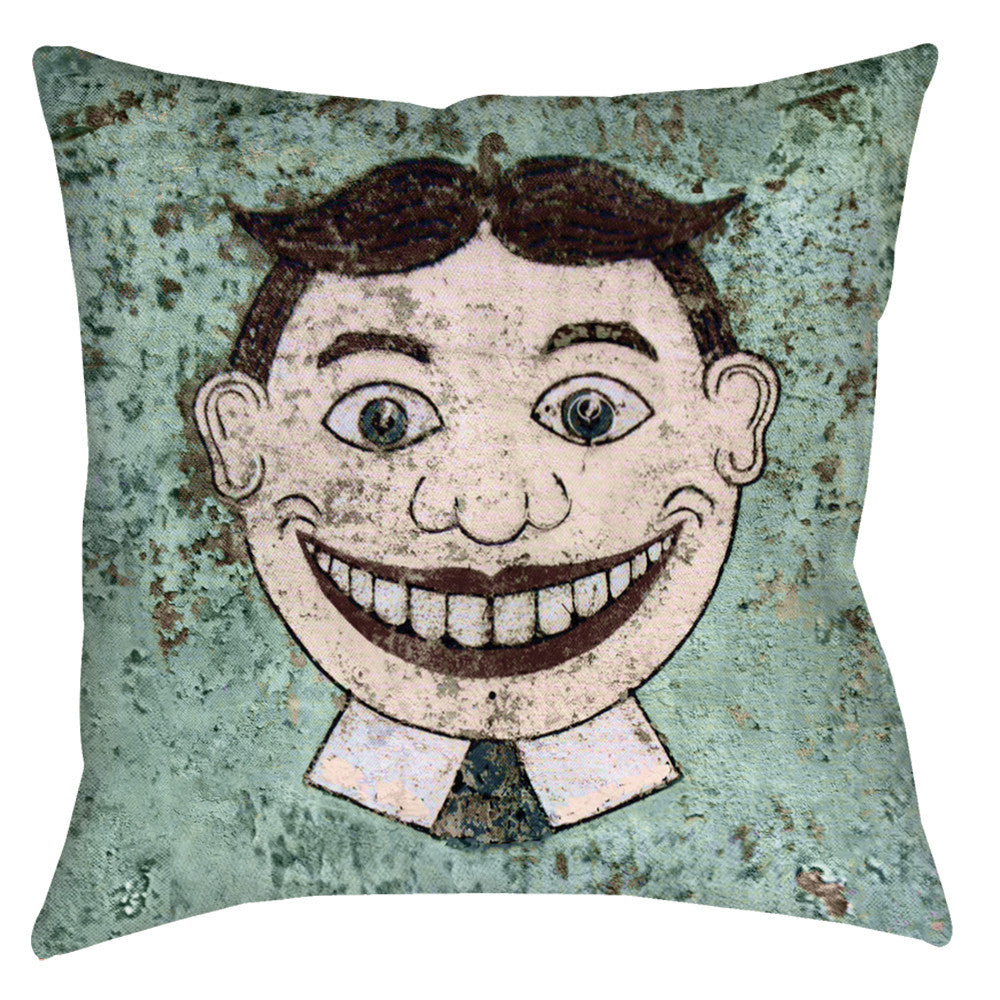 -Double-sided, square spun polyester pillow in your choice of size and finish. Artwork of Asbury Park, New Jersey's iconic Tillie wall on both sides. Available in 3 versions:Sewn Pillow (no zipper) Pillow with Removable Zippered Coveror Cover Only (with zipper, no pillow)This item is made-to-order and typically ships in 3-5 business days.-
