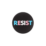 Transgender RESIST Protest Buttons, 1.25in 2.25in or 3in LGBTQ LGBTQIA-High quality scratch and UV resistant mylar & metal pinback button. 1.25, 2.25 or 3 inches. Custom made trans pride pin badge. Transgender resist protest LGBTQ LGBT GLBT LGBTQX LGBTQIA visibility representation rights equality justice. Trans Lives Matter-1.25 inch Round Button-