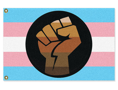 Trans POC Pride & Equality Flag LGBTQIA Intersectional TG BLM Protest-High quality, custom made polyester flag with grommets or pocket. Intersectional LGBTQ LGBTQIA LGBTQX protest banner Transgender Person of Color Pride and Equality flag. Brown and Black Trans Lives Matter. BLM Trans African American Latin Latinx Asian Indigenous Native Middle Eastern Hispanic Pacific Islander Rights. -3 ft x 2 ft-Standard-Grommets-