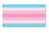 Transfeminine Pride Flag, Custom LGBTQIA Trans-Feminine Transgender-Transfeminine Pride Flag. High quality indoor / outdoor pole flag, professionally made in the USA in your choice of size & style. Single or double sided, grommets or pole sleeve / pocket. Fully customizable. – Trans Feminine, Transgender LGBTQIA LGBTQ LGBT GLBT Intersex Nonbinary Rights Equlity Protest March Festival-2 ft x 1 ft-Standard-Grommets-