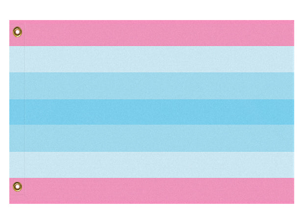Transmasculine Pride Flag - Custom LGBTQIA Trans Pride - 1x2, 2x3, 3x5-Transmasculine Pride Flag. High quality indoor / outdoor pole flag, professionally made in the USA in your choice of size & style. Single or double sided, grommets or pole sleeve / pocket. Fully customizable. – Trans Masculine, Transgender LGBTQIA LGBTQI LGBTQ LGBT GLBT Intersex Nonbinary Rights Equlity Protest March Festival-