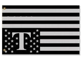Trumped USA Distress Flag - Patriotic Anti-Trump Protest Pole Banner-Patriotic Trumped America USA in Distress Protest Flag - Upside down American flag with Trump's golden T supplanting all but the 30 stars . Available in red, white & blue or black & gray. 2x1ft / 1x2ft, 3x2ft / 2x3ft, 5x3ft / 3x5ft or custom, RESIST Trump, Anti-Trump Anti-Fascist Resistance, Antifa Criminal Dictator-3 ft x 2 ft-Standard-Grommets-725185481603