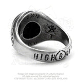 -Alchemy of England "High Ball" Ring

Based on the classic '8 ball' symbol, with etched black cabochon & etched shank. 

Approximate Dimensions based on US size 10/T: Width 0.91" x Height 1.14" x Depth 0.67"
Hand crafted in England of lead-free, fine English Pewter

Genuine Alchemy of England Product - Brand New with Alchemy Lifetime Guarantee-