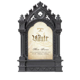 -Gothic cathedral inspired resin frame for both tabletop and wall hanging. 10.83x7.09in, fits 4x6in photo or print. Genuine Alchemy product, brand new in box. Ships from the USA
Goth architecture grand medieval renaissance black church gothic home decor gift halloween dark architectural fancy classy designer art-664427052877
