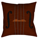 -Violin Viola Cello throw pillow or pillowcase in either polyester or suede finish. Designed after the look of classical stringed musical instrument.Great gift for a musician, cellist, violinist, viollist, fiddler, teachers or fans of orchestral, symphonic, traditional folk or bluegrass music feat fiddle or upright bass-