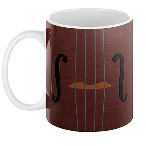 -Premium quality 11oz or 15oz mug. Dishwasher and microwave safe. Designed after the look of classical stringed musical instrument.Great gift for a musician, cellist, violinist, viollist, fiddler, teachers or fans of orchestral, symphonic, traditional folk or bluegrass music feat fiddle or upright bass-11oz-725185479303