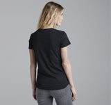 -Ultra-soft, premium supima cotton crew tee with a modern, clean fit and rounded hem line. Crafted with pride in California. Made in the USA. This shirt typically ships in 2-3 business days. yoga gym workout fitness fashion designer womens juniors t-shirt-