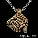 -Bronze-24" Rhodium Plated Chain-