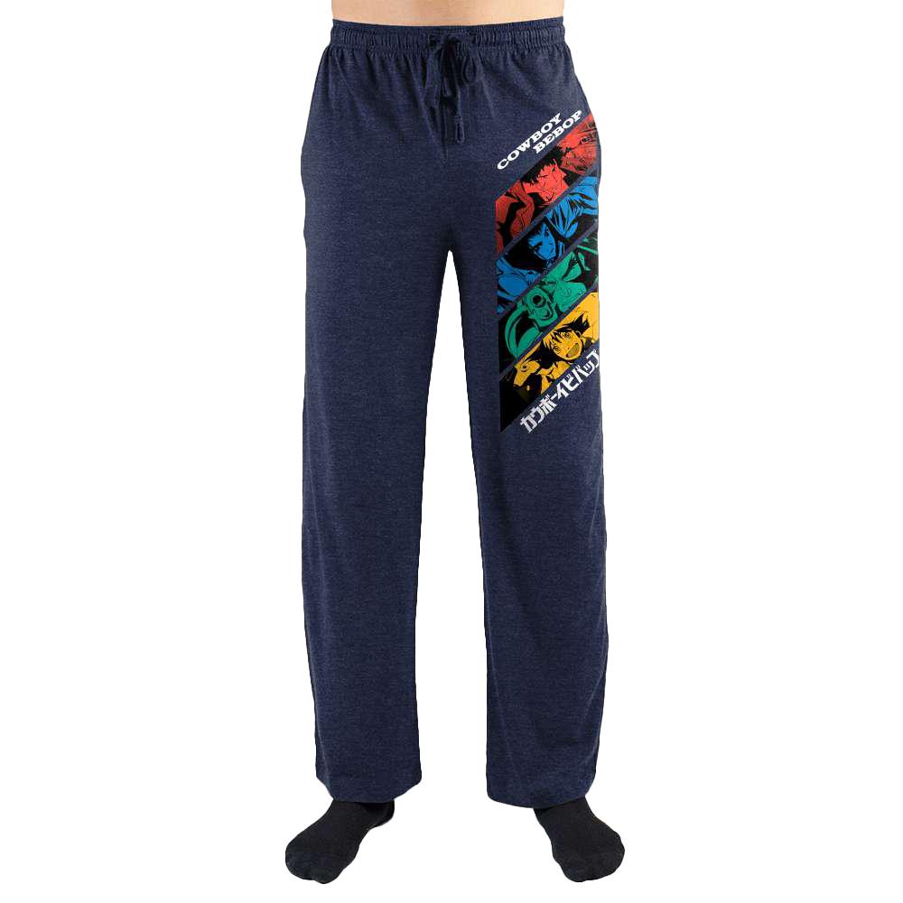 Cowboy Bebop Anime Lounge Pants, Officially Licensed Sweatpants-NAVY-S-