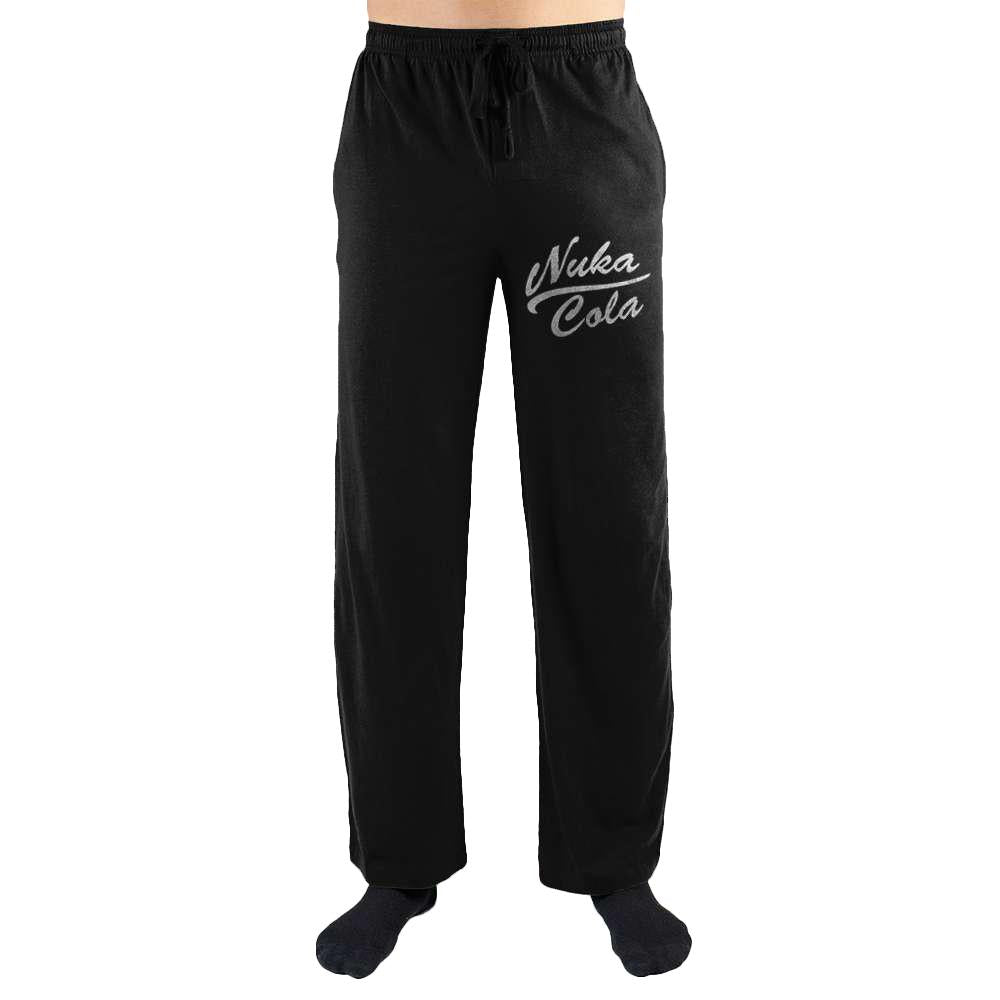 Fallout Nuka Cola Lounge Pants, Officially Licensed Gamer Sweatpants-BLACK-S-