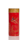 -China Red and Hand-painted Gold-