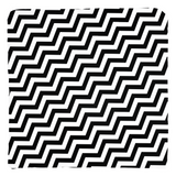 Black Lodge Pattern Throw Pillows - Twin Optical ZigZag Surreal Peaks-Double-sided, square spun polyester pillow or pillowcase in your choice of color and size.This item is made-to-order and typically ships in 3-5 business days from within the US.

Diagonal black and white zig-zag lines on high quality throw pillow. Tense and surreal optical art pattern. Fun and unique gothic halloween home decor.-Cover only-no insert-16x16 inch-