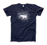 Banksy Wet Dog Graphic Tee - Stencil Overspray Paint Splatter Street Art Fashion T-Shirt-Super soft and smooth 100% ringspun combed cotton tee, preshrunk with shoulder to shoulder taping, seamless collar and double needle hems. High quality, colorfast & fade resistant print. Free shipping worldwide from the USA.

subversive graffiti streetwea-Men (Unisex)-Charcoal-S-