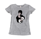 -Super soft and smooth 100% ringspun combed cotton tee, preshurnk with shoulder to shoulder taping, seamless collar and double needle hems. High quality colorfast, fade resistant print. Free shipping worldwide from the USA.

Bruce Lee Jet Kune Do cult clas-Womens-Heather Grey-XL-